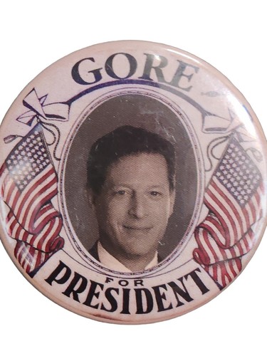 Lote de 3 pines de campaña electorales Bill Clinton Al Tipper Gore - Imagen 3 de 4