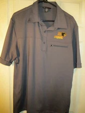 North End Sport PANTHER RACING Gray Polo Shirt Indy Car Auto Size Large