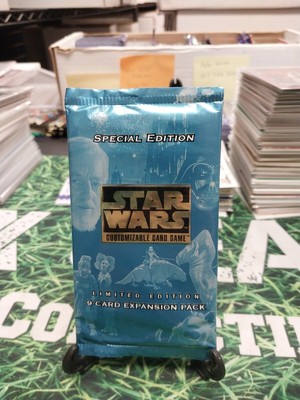STAR WARS CUSTOMIZABLE GAME SPECIAL LIMITED EDITION 9 CARD EXPANSION PACK SEALED