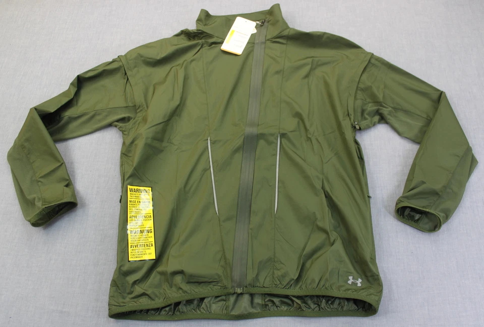 UNDER ARMOUR STUNNER Women GREEN FULL REFLECTIVE RUNNING JACKET VEST NWT M $125 - Image 3 of 4