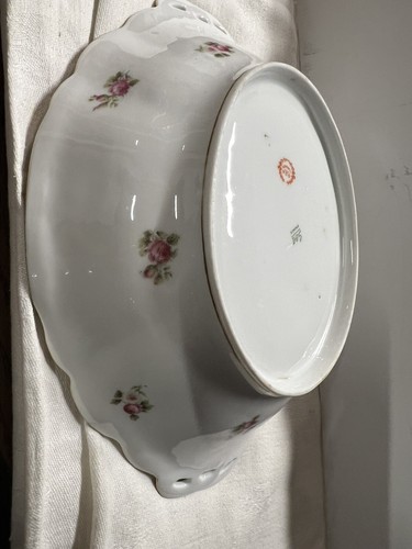 Limoges Soup, Vegetable, Pink Roses - Picture 5 of 7