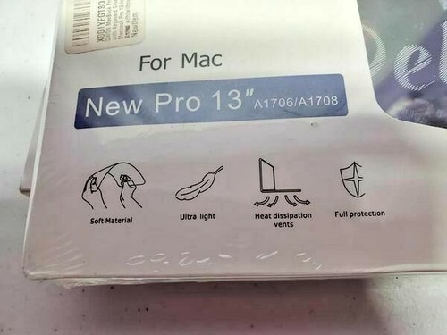 Neu Pro 13" Mac Hartschalenkoffer A1706/A1708 Köstlicher Vogel Stiefmütterchen Blumen - Bild 7 von 7