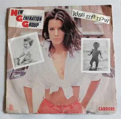 New Generation Group: Kiss Me Now / Get The Funk 7 '' 45T Carrere 49.574 Flicken