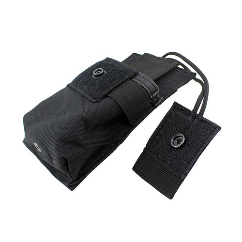 Outdoor Tactical Molle Radio Pouch Radios Holder Bag Case Open Top Mag Pouch - Picture 5 of 8