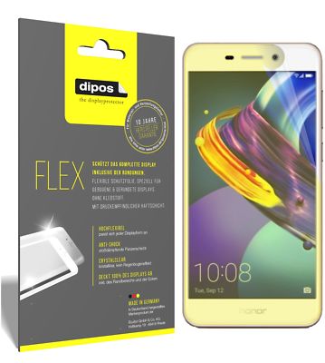 3x Schutzfolie für Huawei Honor 6C Pro Folie, 100% Displayabdeckung, dipos Flex