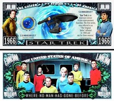 OUR STAR TREK DOLLAR BILL (2 Bills)