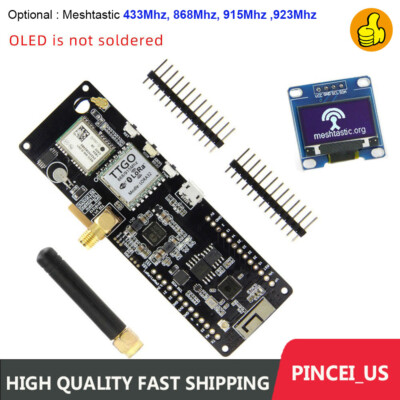 LILYGO Meshtastic T-Beam V1.2 ESP32 LoRa GPS Wifi Bluetooth Development Board