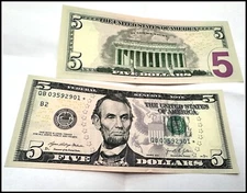 1 UNCIRCULATED*CRISP * 2021 Five Dollar Federal Sequential Star Notes* LOW RUN