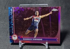 Roderick Townsend Pink Refractor 2024 Topps Chrome Olympics #130 Track & Field