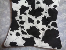 Handmade Microwaveable Bowl Cozy Reversible  Cow Print
