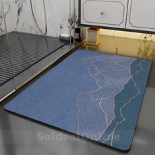 Super Absorbent Non Slip Bath Mat Bathroom Diatom Quick Dry Rug Floor Carpet