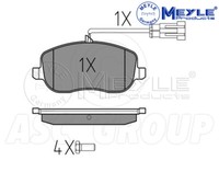 Meyle Bremsbelagsatz, Vorderachse Mit Anti Quietsch Platte 025 242 9419/W