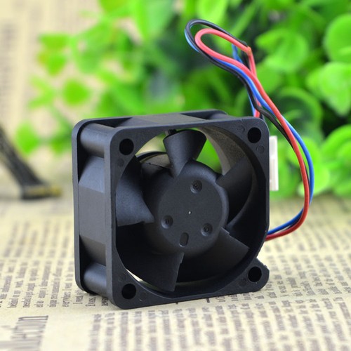 DC Brushless EFB0412VHD Fan 12V 0.18A With Connector & 3 Leads Black Blue & Red - Picture 4 of 5