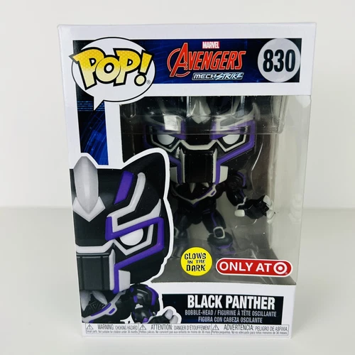 Funko Pop! Marvel Avengers MechStrike PANTERA NEGRA 830 Objetivo Exclusivo GITD