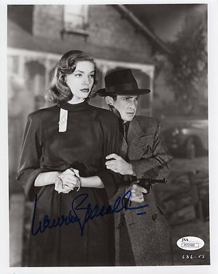 LAUREN BACALL HAND SIGNED 8x10 PHOTO CLASSIC HOLLYWOOD POSE JSA | eBay