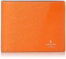Lanvin En Bleu 555613 Partial Bifold Wallet Orange