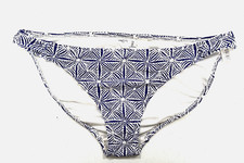 Gap Body Size L Bikini Blue White Geometric Bottom NEW