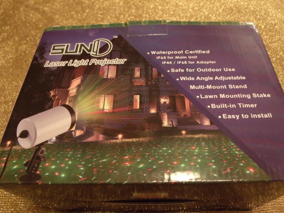 SUNY RGB Red Green Blue  Outdoor Laser Projector Static Dot Xmas Landscape Light Foto 2 de 4