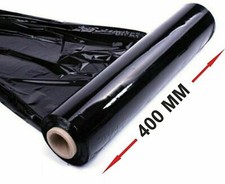 Black Pallet Wrap 400mm x 150m Strong Wrapping Shrink Cast Wrap 1|6|12|24 rolls