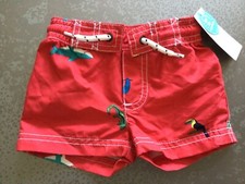Carters baby boy bathing suit swim trunk NWT 3m months UPF 50 Toucan gecko shark