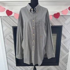 Vintage Tommy Hilfiger Classic Check Button-Down Shirt Long Sleeve Casual XXL