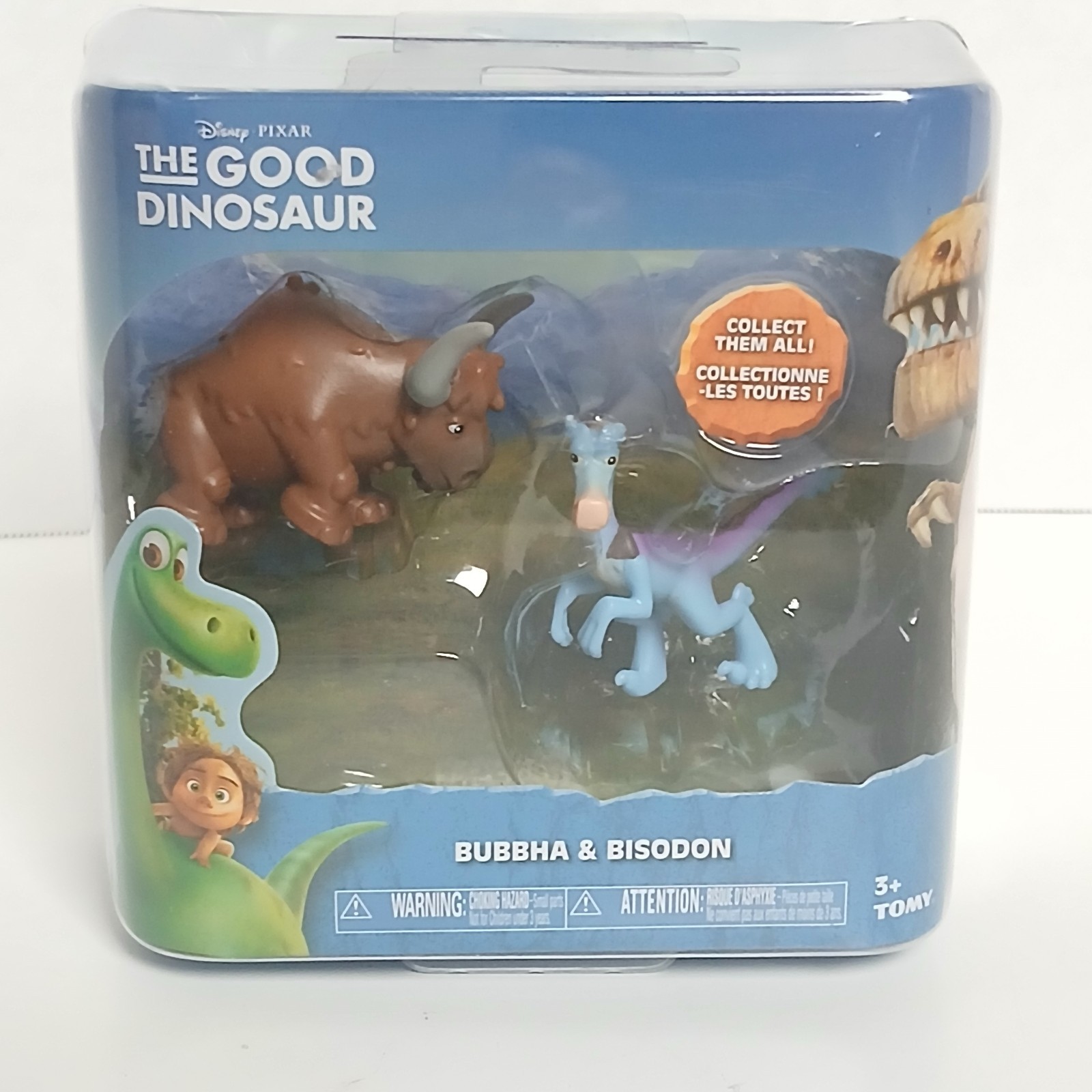 The Good Dinosaur Bubbha & Bisodon 2-Pack Mini Figure Set Tomy Disney Pixar New