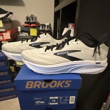 Brooks Ghost 16 Low Top Lace Up Sneaker White/Black/Blue