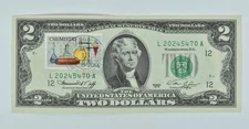 1976 $2 FRN Note First Day of Issue Stamp - Chemistry Stamp