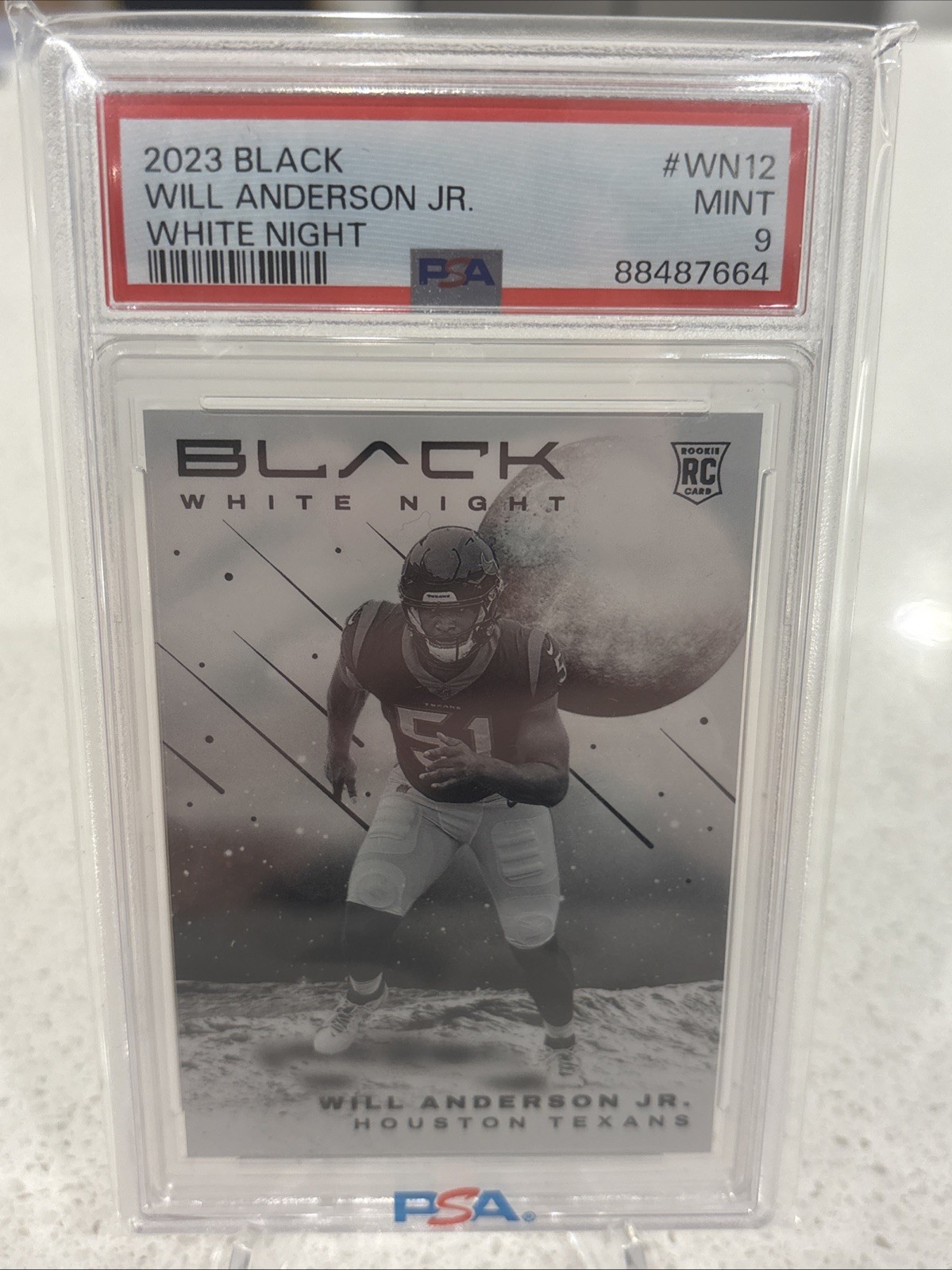 2023 Panini Black White Night #WN-12 Will Anderson Jr. RC Rookie SSP Case Hit