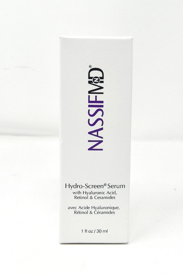 Гидроэкранная сыворотка NassifMD с гиалуроновой кислотой ретинолом и керамидами 1 унция запечатанная - Изображение 2 из 4