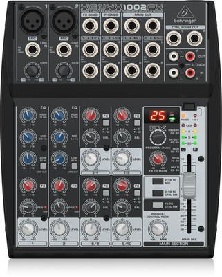 Behringer XENYX 1002FX Premium Mixer mit Effektprozessor, XLR-Phantomspeisung