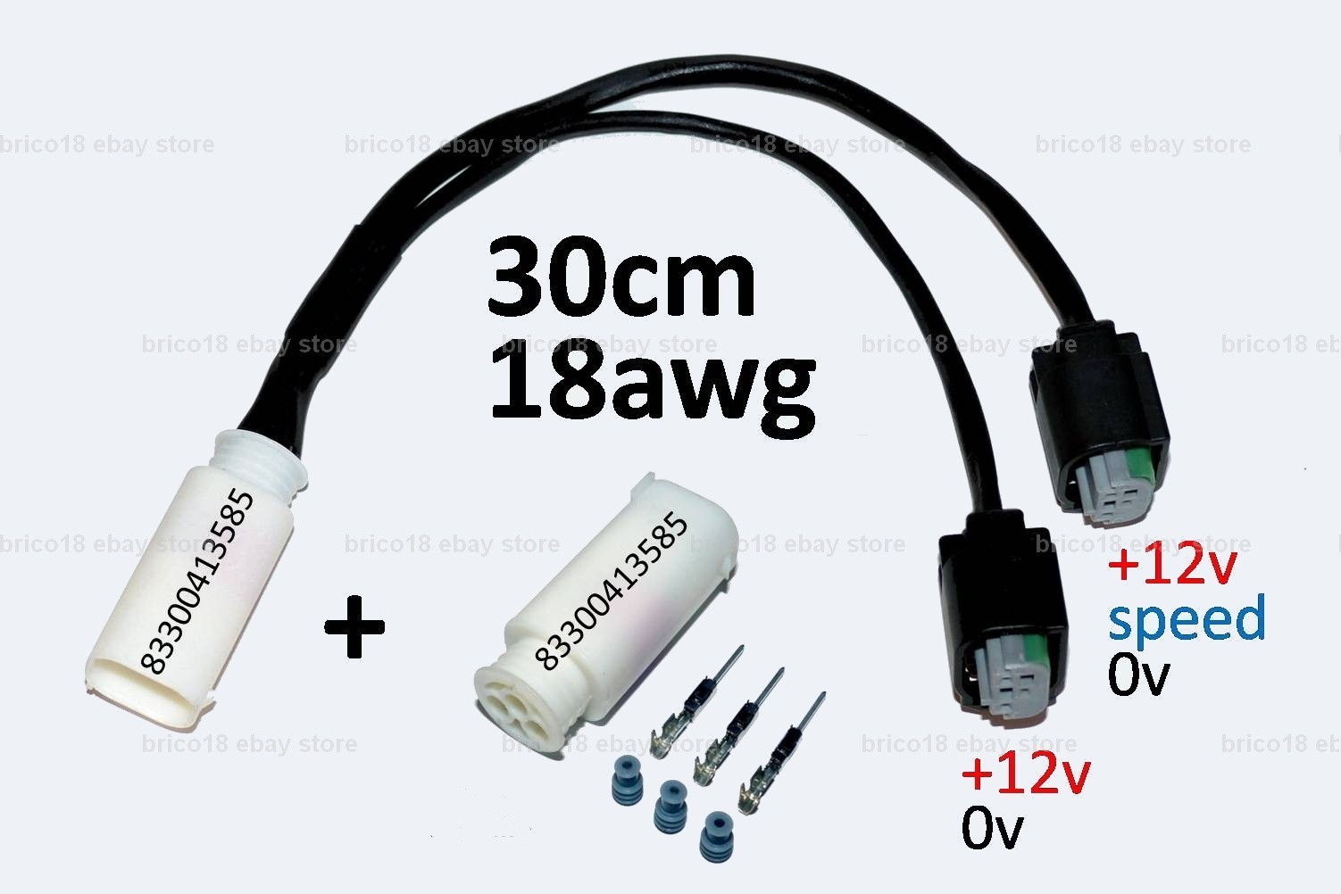 Faisceau électrique Y BMW 83300413585 connecteur 3p cuivre premium pour moto GS GT
