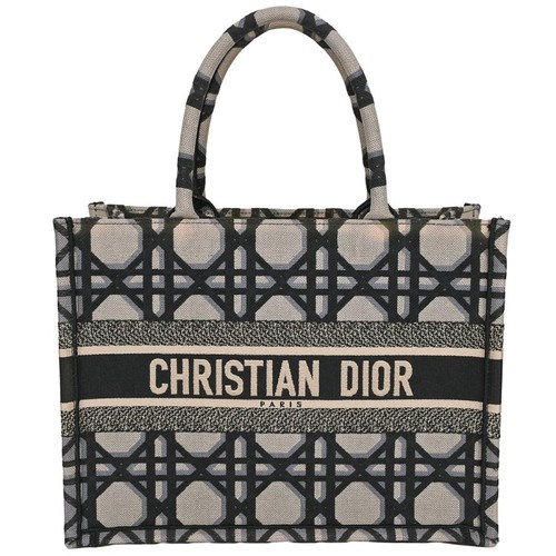 Christian Dior Book Tote Medium M1296ZZAU Canvas Navy Men #SRB0131