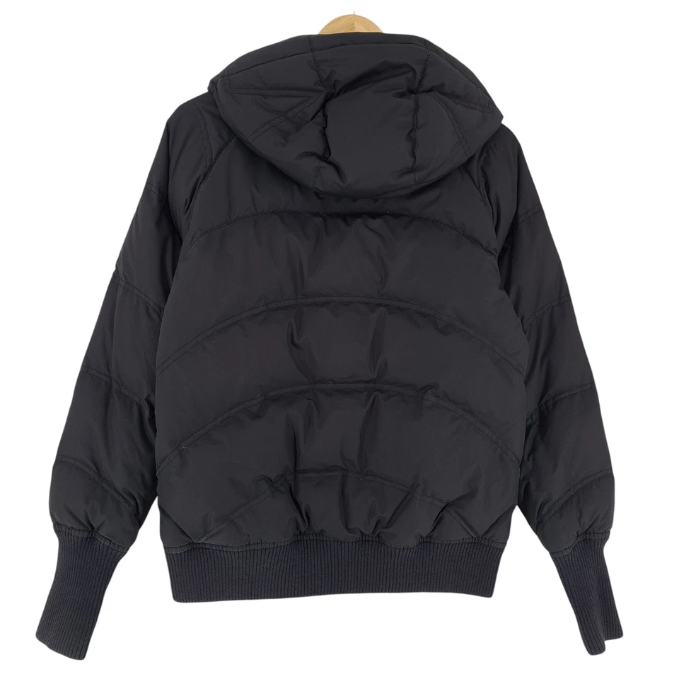 Zimtstern Daunenjacke Damen Bomber Schwarz Kapuze Zr3 Größe M - Bild 3 von 4