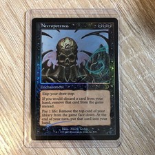 Necropotence FOIL Magic the Gathering Enchantment Skip Draw Discard Exile Used