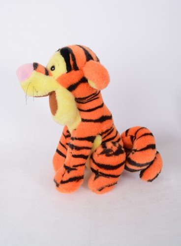 Vintage Tigger Winnie Puuh Plüschtier Stofftier lockiger Schwanz orange 11 Zoll - Bild 3 von 6