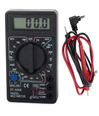 Digital Multimeter Stromzähler Messgerät DT- meter Volt Tester Stromprüfer