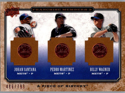 2008 Upper Deck Franchise Members #FM3-13 Johan Santana Pedro Santana B Wagner