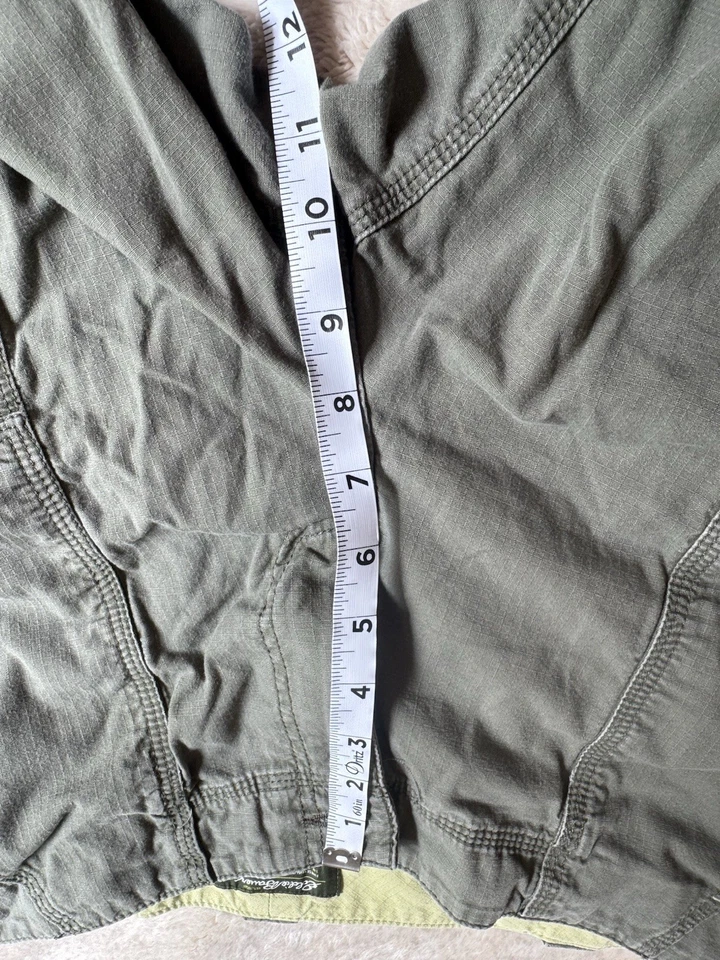 Pantalones Cortos Carga Eddie Bauer Talla 8 Ripstop Senderismo Informales Aire Libre Verde Foto 4 de 4