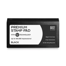 COSCO Microgel Stamp Pad for 2000 PLUS, 3 1/8 x 6 1/6, Black