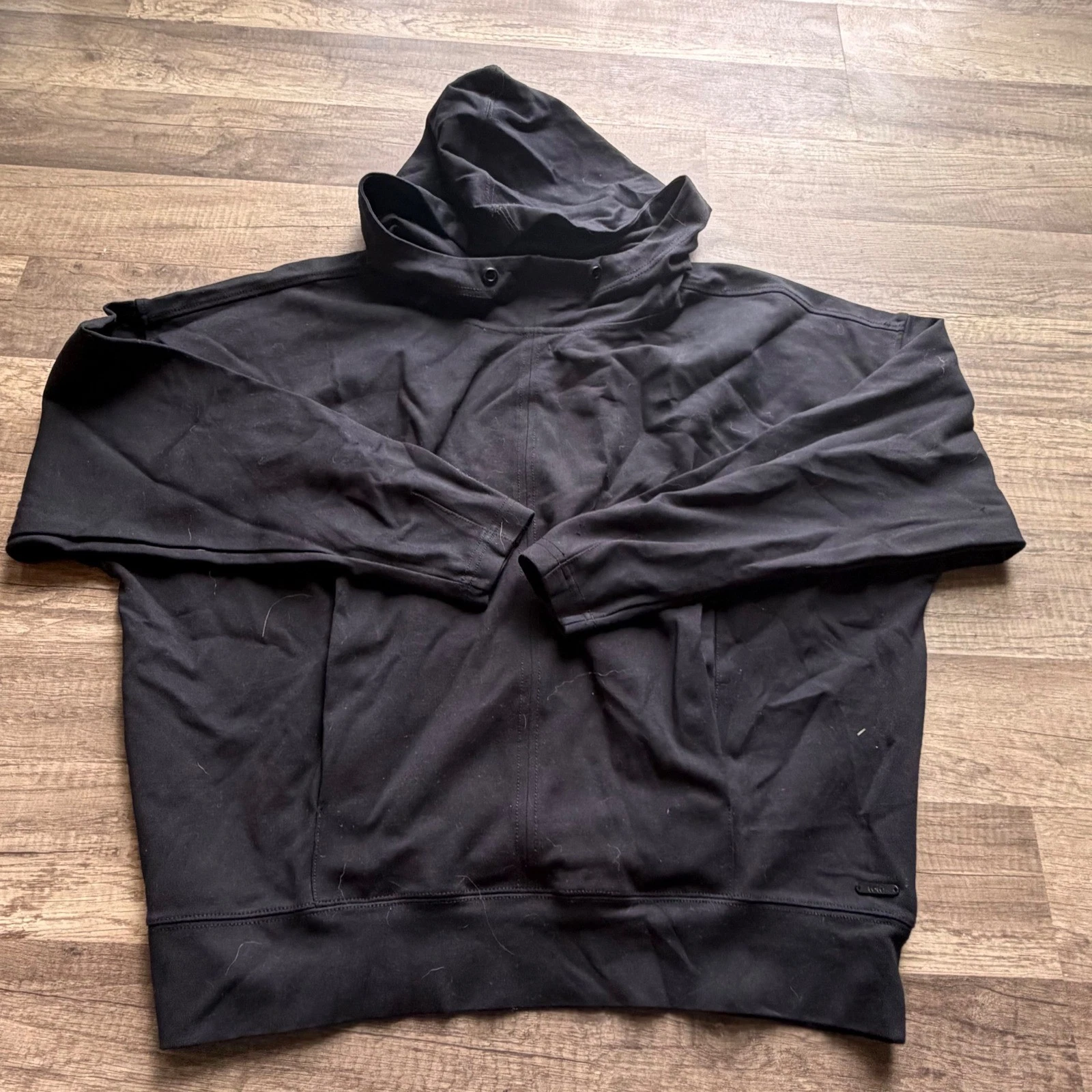 Lole Womens Black Hooded Sweatshirt Oversized Funnel Neck Pullover Size Large
Opens in a new window
