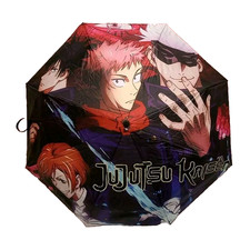 Jujutsu Kaisen Anime Printed Sun Umbrella Featuring Satori Megumi Yuji Nobara