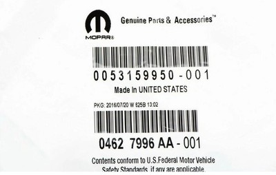 Genuine Mopar Purge Control Valve 4627996AC 2013-23 RAM 5.7L  WAGONEER OEM NEW