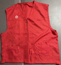 Made Exclusively For Target Stores Employee Work Red Vest Uniform Size S / M