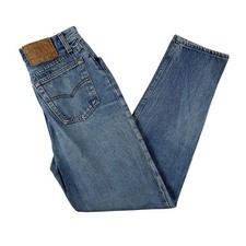 Vintage Levis 501 Jeans Womens 26x29 Light Wash High Rise Tapered USA 80s 90s