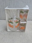 Vintage Anchor Hocking Set Orange Juice Carafe Pitcher  Glasses NEW 5 piece
