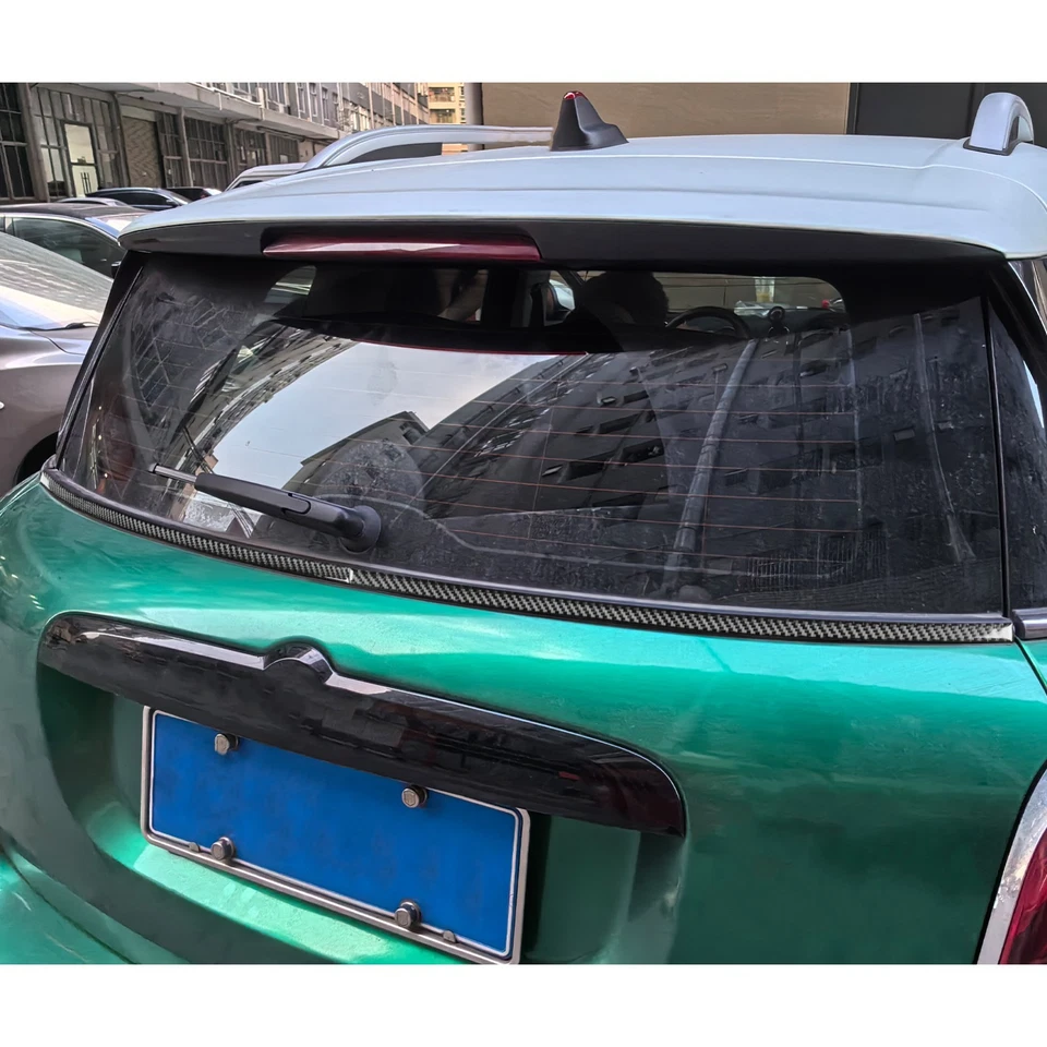 Tapicería de puerta trasera de fibra de carbono real para Mini Cooper Countryman F60 17-23 Foto 4 de 4