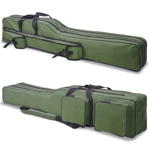 Fishing Rod Case, Portable Fishing Pole Bag 4.27ft Waterproof Rod Reel Carrie...