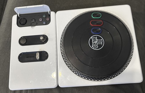White DJ Hero Wireless Turntable Controller for PS2 & PS3 (NO Dongle) - Picture 1 of 2