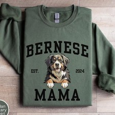 Custom Large Dog Mama Est Sweatshirt